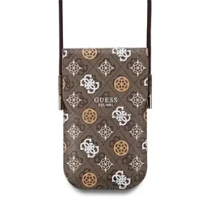 Carcasă de telefon Guess PU 4G Peony multicoloră, maro