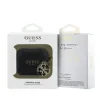 Carcasă din silicon Guess cu fermoar 4G pentru AirPods Pro 3, neagră