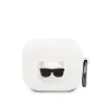 Carcasă din silicon Karl Lagerfeld Choupette Head pentru Airpods 3, albă