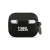 Carcasă din silicon Karl Lagerfeld cu logo 3D NFT Karl Head pentru AirPods Pro 3, neagră