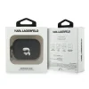 Carcasă din silicon Karl Lagerfeld cu logo 3D NFT Karl Head pentru AirPods Pro 3, neagră