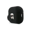 Carcasă din silicon Karl Lagerfeld cu logo 3D NFT Karl Head pentru AirPods Pro 3, neagră