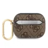 Carcasă Guess 4G Script PC/PU pentru Airpods Pro, maro