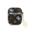 Carcasă Guess PU 4G Peony Charm pentru AirPods 1/2, maro