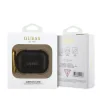 Carcasă Guess PU cu logo clasic granulat pentru AirPods Pro 2, neagră