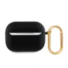 Carcasă Guess PU cu logo clasic granulat pentru AirPods Pro 2, neagră