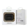 Carcasă Guess PU cu logo clasic granulat pentru AirPods Pro, neagră