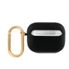 Carcasă Guess PU cu logo granulat clasic pentru AirPods 3, neagră