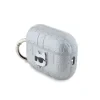 Carcasă Karl Lagerfeld din PU cu model de cap de ciocolată în relief pentru AirPods Pro 2, argintie