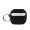 Carcasă Karl Lagerfeld din PU cu motive Karl și Choupette în relief pentru AirPods 4, neagră