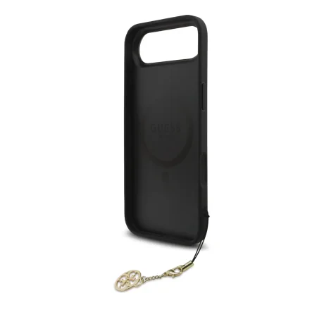 Carcasă spate Guess 4G Charm MagSafe pentru iPhone Air, gri ton pe ton