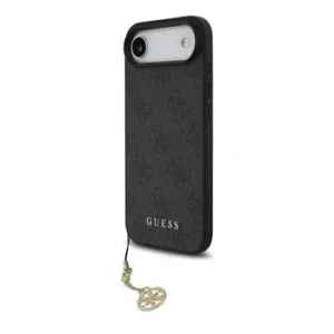 Carcasă spate Guess 4G Charm MagSafe pentru iPhone Air, gri ton pe ton