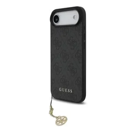 Carcasă spate Guess 4G Charm MagSafe pentru iPhone Air, gri ton pe ton