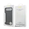 Carcasă spate Guess 4G Charm MagSafe pentru iPhone Air, gri ton pe ton