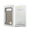 Carcasă spate Guess 4G Charm MagSafe pentru iPhone Air, maro, ton pe ton