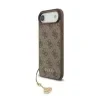 Carcasă spate Guess 4G Charm MagSafe pentru iPhone Air, maro, ton pe ton