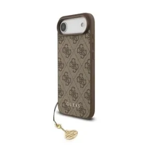 Carcasă spate Guess 4G Charm MagSafe pentru iPhone Air, maro, ton pe ton