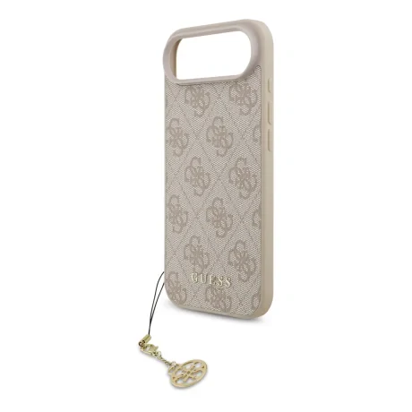 Carcasă spate Guess 4G Charm MagSafe pentru iPhone Air, roz ton pe ton