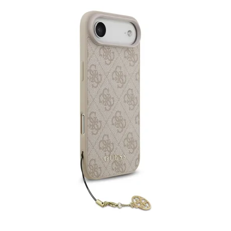 Carcasă spate Guess 4G Charm MagSafe pentru iPhone Air, roz ton pe ton
