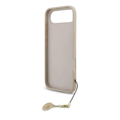 Carcasă spate Guess 4G Charm MagSafe pentru iPhone Air, roz ton pe ton