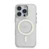 Carcasă spate Guess MagSafe cu suport electrolizat PC/TPU și ramă pentru cameră, cu spate înlocuibil, pentru iPhone 16 Pro