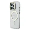 Carcasă spate Guess MagSafe cu suport electrolizat PC/TPU și ramă pentru cameră, cu spate înlocuibil, pentru iPhone 16 Pro