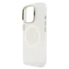 Carcasă spate Guess MagSafe cu suport electrolizat PC/TPU și ramă pentru cameră, cu spate înlocuibil, pentru iPhone 16 Pro
