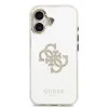 Carcasă spate Guess PC/TPU Mirror 4G cu sclipici și logo MagSafe pentru iPhone 17, aurie
