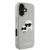 Carcasă spate Karl Lagerfeld 3D Rubber Double Heads pentru iPhone 16, bej