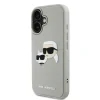Carcasă spate Karl Lagerfeld 3D Rubber Double Heads pentru iPhone 16, bej