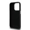 Carcasă spate Karl Lagerfeld cu model granulat din PU K&amp;amp;CH Heads pentru iPhone 15 Pro Max, neagră