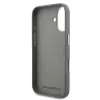 Carcasă spate Karl Lagerfeld cu model granulat din PU K&amp;amp;CH Heads pentru iPhone 16, gri