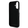 Carcasă spate Karl Lagerfeld cu model granulat din PU K&amp;amp;CH Heads pentru iPhone 16, neagră