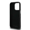 Carcasă spate Karl Lagerfeld cu model granulat din PU K&amp;amp;CH Heads pentru iPhone 16 Pro Max, neagră