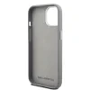 Carcasă spate Karl Lagerfeld cu model K&amp;amp;CH Heads din PU granulat pentru iPhone 15, gri