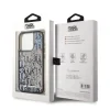Carcasă spate Karl Lagerfeld cu sclipici lichid și monogramă în gradient pentru iPhone 15 Pro Max, neagră