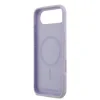 Carcasă spate Karl Lagerfeld din silicon lichid Karl and Choupette MagSafe pentru iPhone Air, violet