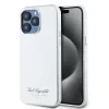 Carcasă spate Karl Lagerfeld Hotel RSG din PU granulat pentru iPhone 15 Pro Max, gri