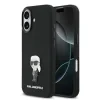 Carcasă spate Karl Lagerfeld Iconic din silicon lichid metalic pentru iPhone 17, neagră