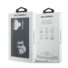 Carcasă spate Karl Lagerfeld IML Aquarelle Choupette pentru iPhone 16, neagră