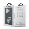 Carcasă spate Karl Lagerfeld IML Aquarelle Karl and Choupette pentru iPhone 16, neagră