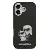 Carcasă spate Karl Lagerfeld IML Aquarelle Karl and Choupette pentru iPhone 17, neagră