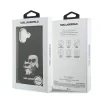Carcasă spate Karl Lagerfeld IML Aquarelle Karl and Choupette pentru iPhone 17, neagră