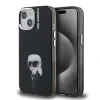 Carcasă spate Karl Lagerfeld IML Aquarelle Karl pentru iPhone 15, neagră