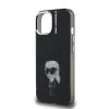 Carcasă spate Karl Lagerfeld IML Aquarelle Karl pentru iPhone 15, neagră