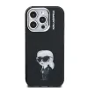 Carcasă spate Karl Lagerfeld IML Aquarelle Karl pentru iPhone 15 Pro Max, neagră