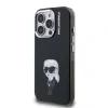 Carcasă spate Karl Lagerfeld IML Aquarelle Karl pentru iPhone 15 Pro, neagră