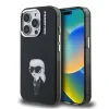 Carcasă spate Karl Lagerfeld IML Aquarelle Karl pentru iPhone 15 Pro, neagră