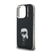 Carcasă spate Karl Lagerfeld IML Aquarelle Karl pentru iPhone 15 Pro, neagră