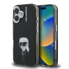 Carcasă spate Karl Lagerfeld IML Aquarelle Karl pentru iPhone 16, neagră